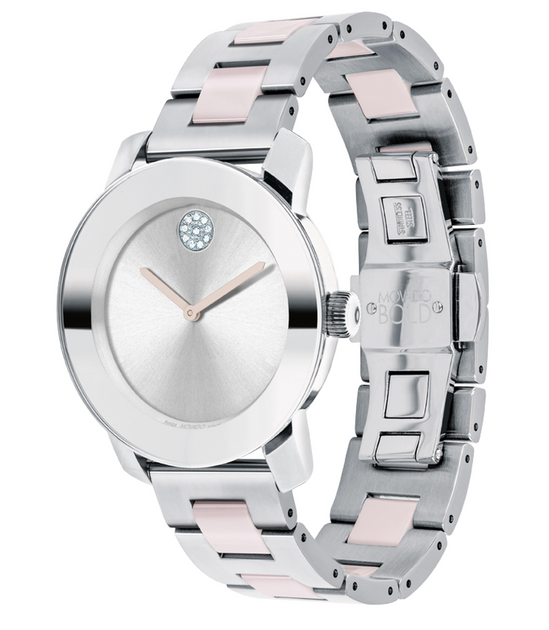 Movado 2024 pink ceramic