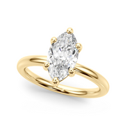 14K White Gold Lab-Grown Diamond 2 ctw Marquise Engagement Ring