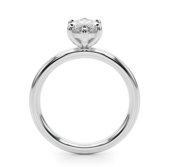 14K White Gold Lab-Grown Diamond 2 ctw Marquise Engagement Ring