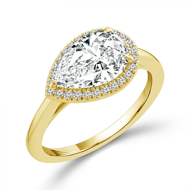 14k Yellow Gold 2.17 CTW Lab-grown Diamond Fashion Ring