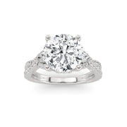 14K White Gold 3.50 CTW Lab-Grown Diamond Round Engagement Ring