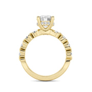 14K Yellow Gold 2.28 CTW Lab-Grown Diamond Round Engagement Ring