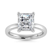 14K White Gold Lab-Grown Diamond 1 Ctw Radiant Ring