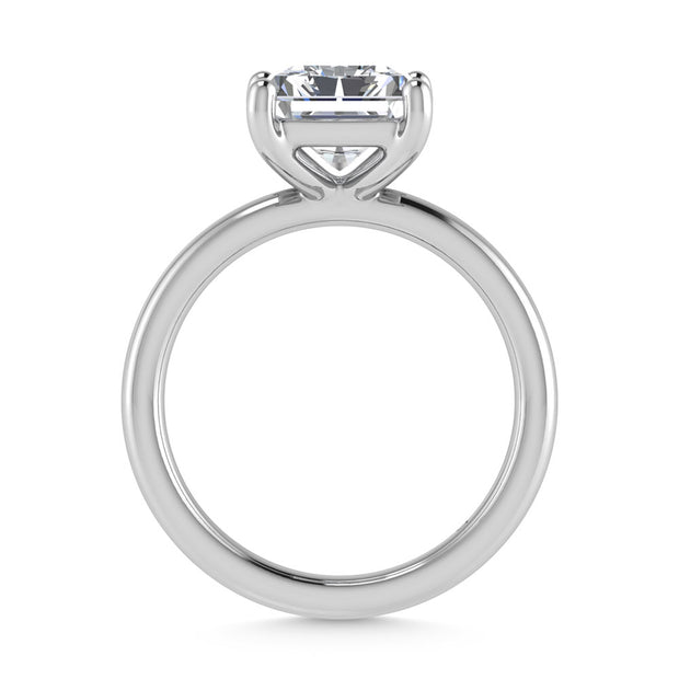 14K White Gold Lab-Grown Diamond 1 Ctw Radiant Ring